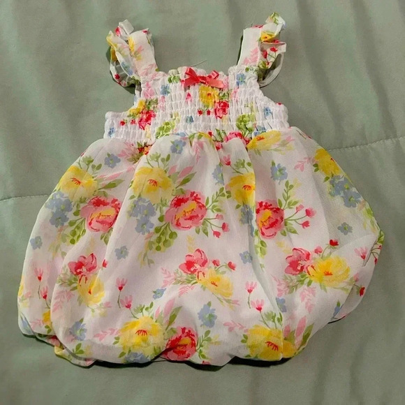 Source Unknown Other - Baby Girl Floral Romper 0-3 Months